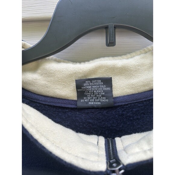 Notre Dame Hoodie Mens 5XLT Blue Colosseum Fightin' Irish Embroidered Sweatshirt - Picture 5 of 5